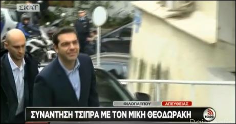 Με τον Μίκη Θεοδωράκη συναντάται ο Αλέξης Τσίπρας – ΒΙΝΤΕΟ
