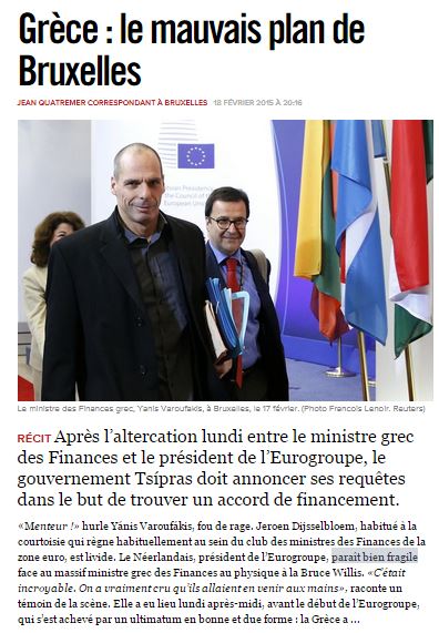 Η Liberation γράφει για “καυγά” μεταξύ του Βαρουφάκη και του Ντάισελμπλουμ