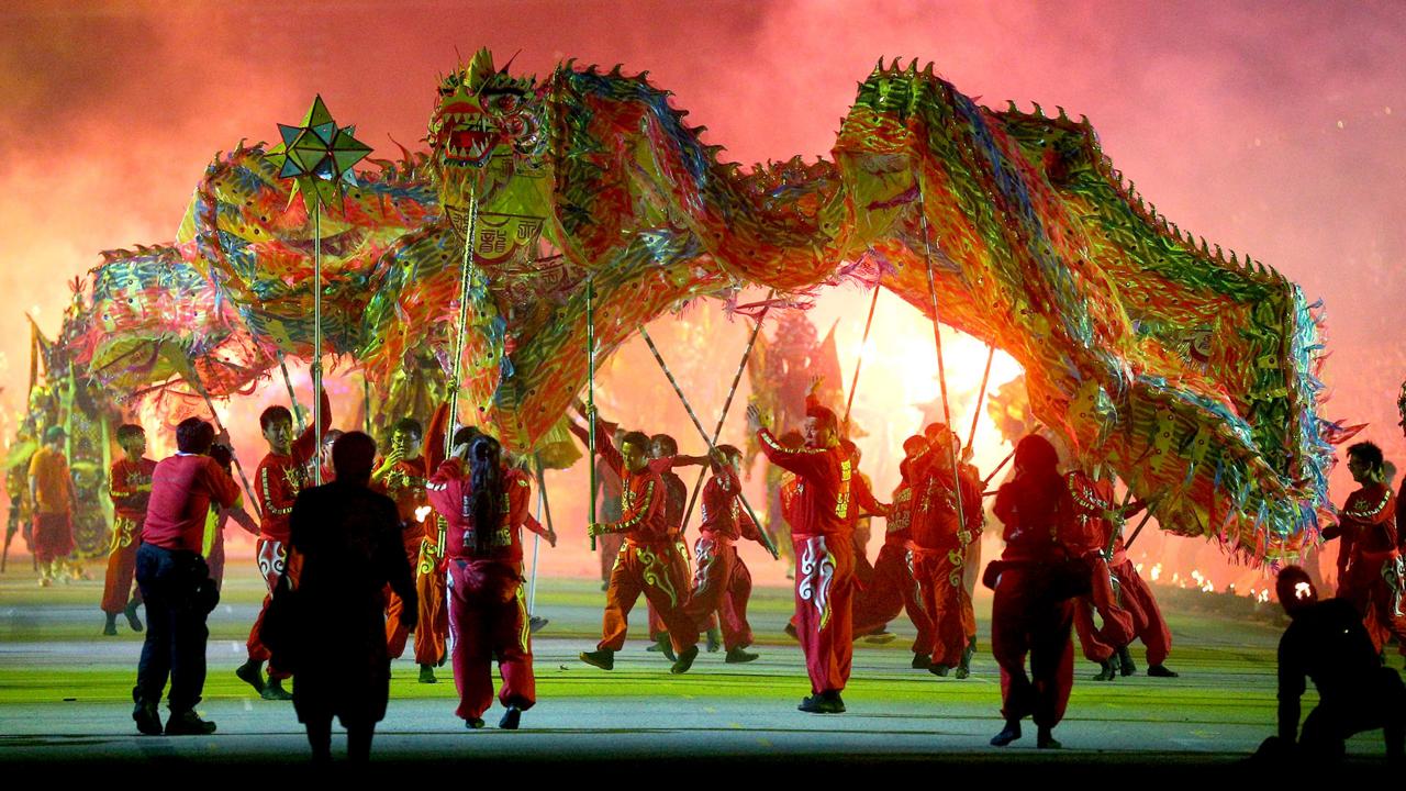 Lunar New Year, Chinese New Year, 2015, Year of the goat, Singapore, Chingay (Credit: Cameron Spencer/Getty)