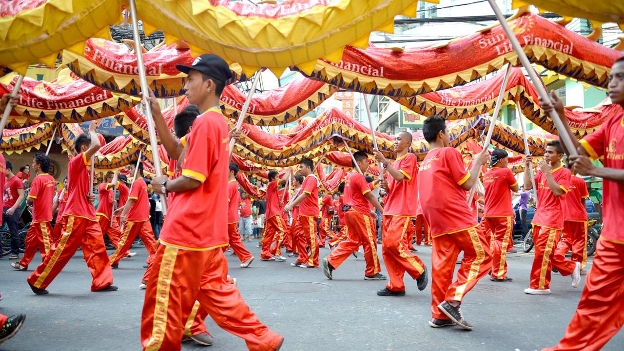 Lunar New Year, Chinese New Year, 2015, Year of the goat, binod, Philippines (Credit: Ted Aljibe/Getty)
