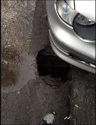 Δρόμος “παγίδα” για οδηγούς στην Αθήνα – ΦΩΤΟ