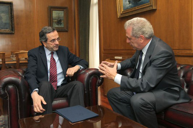 Ενήμερος ο Σαμαράς για τις προθέσεις του Αβραμόπουλου σύμφωνα με το ΑΠΕ