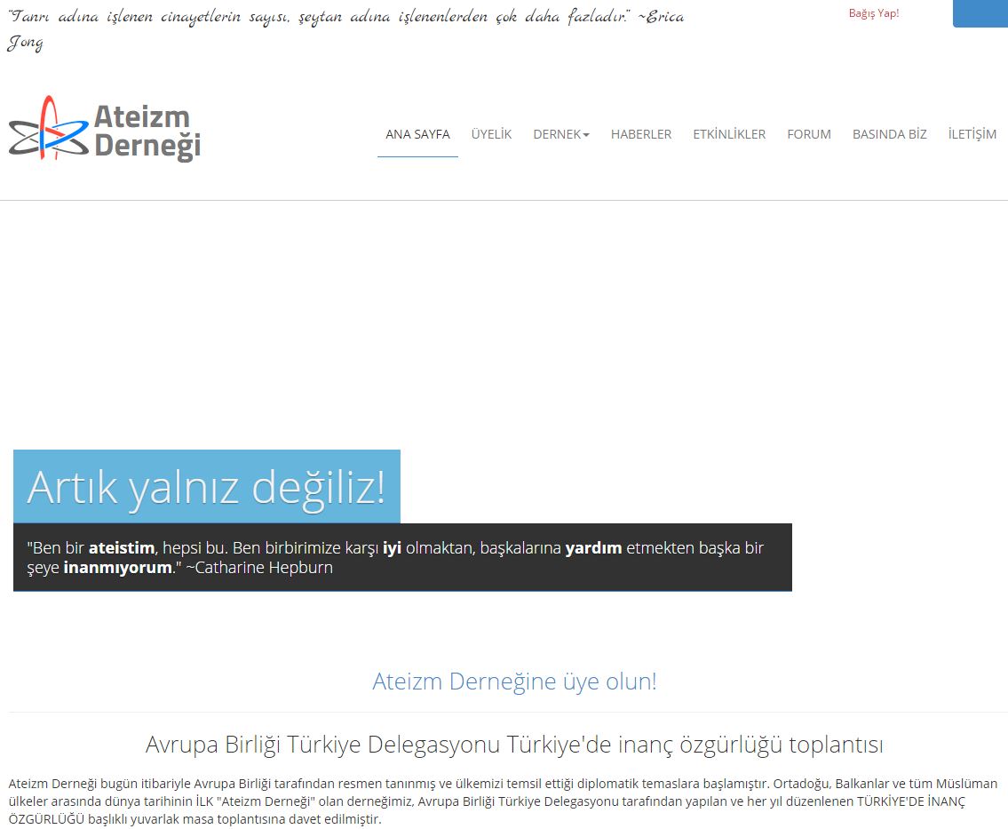 Τουρκικό δικαστήριο έπαυσε τη λειτουργία ιστότοπου αθειστών