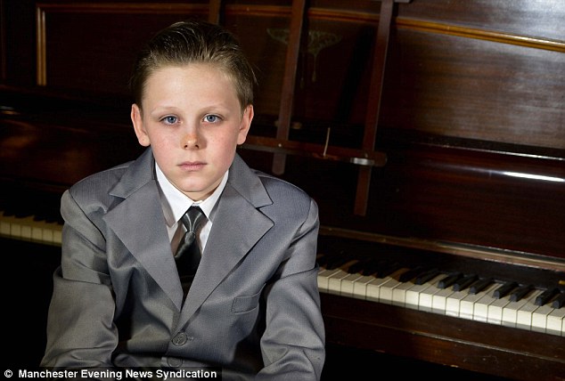 Ms Scholes said the costume was Liam's idea to amuse his friends. She said he hasn't read the book or seen the film (which features the character playing a piano) but knows about it from all the advertising of the film