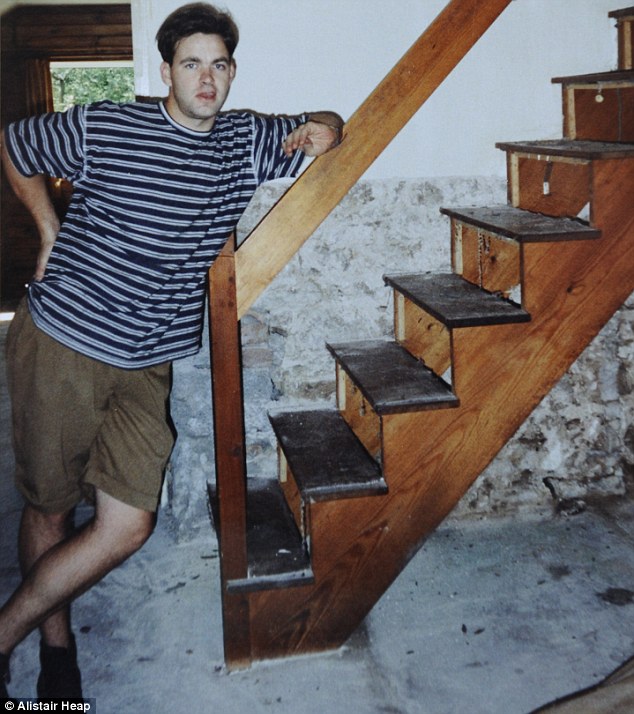 Duncan (pictured in 1996 when they bought the house) worked hard turning their damp house into somewhere habitable
