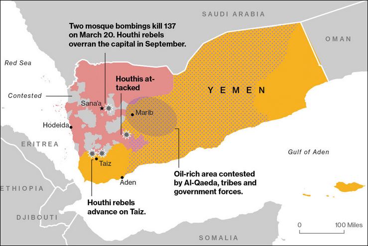 Υεμένη – 13 νεκροί από τις αεροπορικές επιδρομές