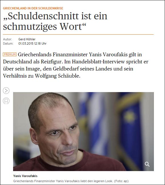 Βαρουφάκης: Το “κούρεμα” είναι βρώμικη λέξη