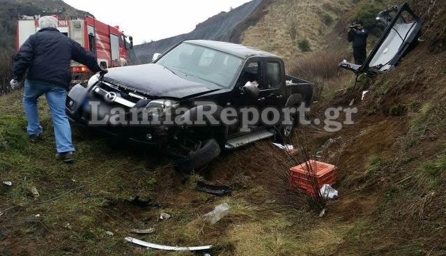 Τροχαίο στο δρόμο Λαμίας – Δομοκού – ΦΩΤΟ