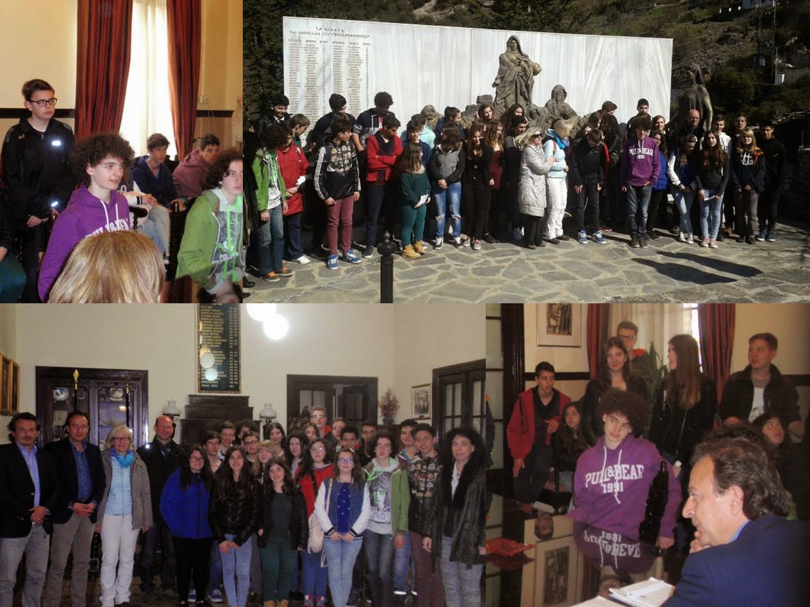 Ιωάννινα – Γερμανοί μαθητές κατέθεσαν στεφάνι για τα θύματα των ναζί