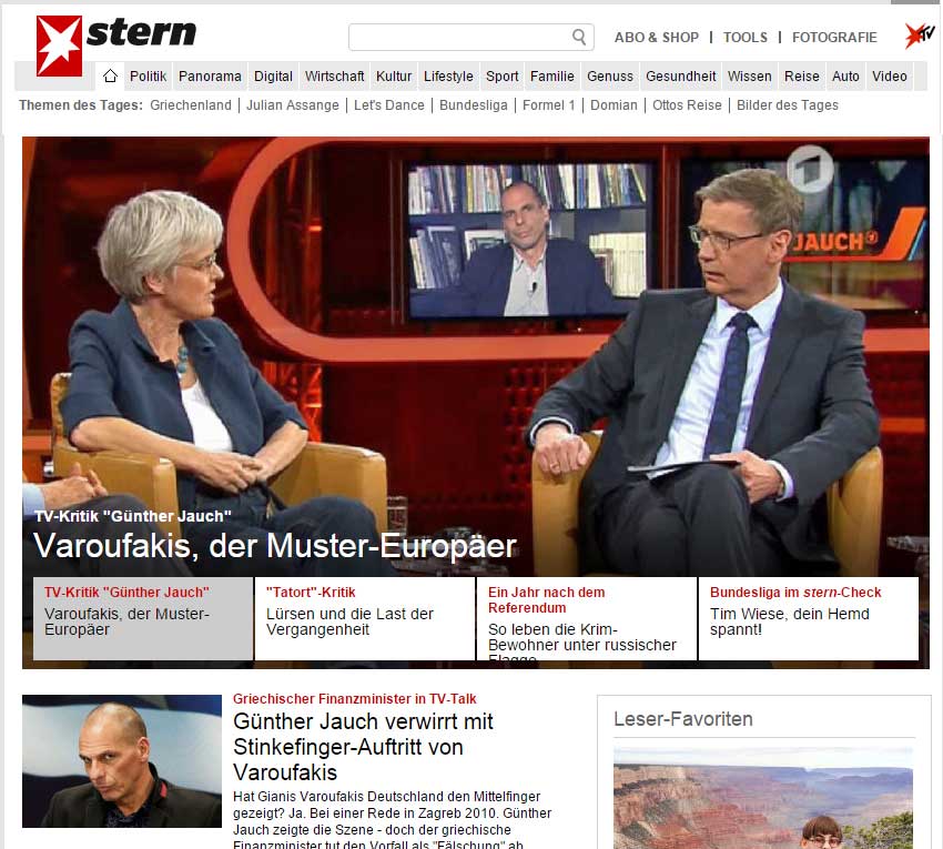 Σφοδρή επίθεση των γερμανικών ΜΜΕ στον Βαρουφάκη για τη χειρονομία