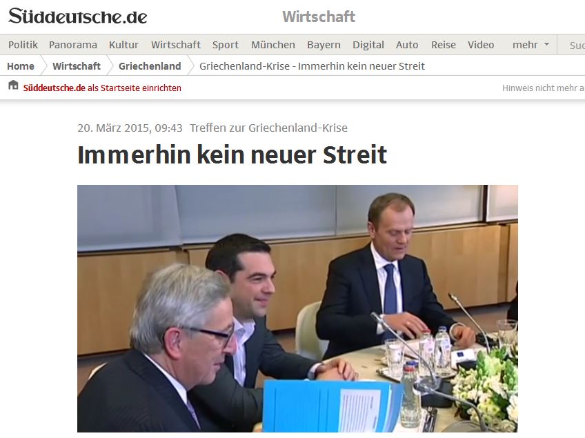 Süddeutsche: Βήματα προς το γκρεμό