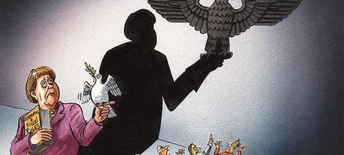Σκίτσο του economist συνδέει τη Μέρκελ με τους ναζί – ΦΩΤΟ