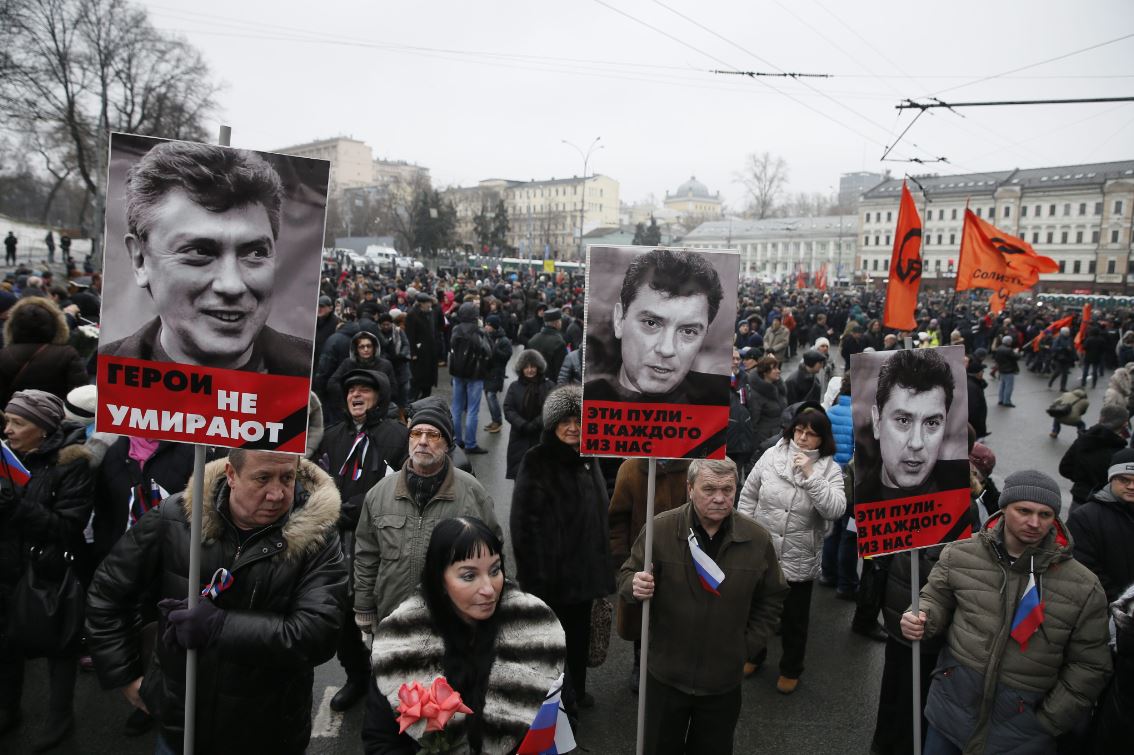 Ρωσία – Πορεία στη μνήμη του Νεμτσόφ – ΦΩΤΟ