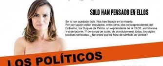 Ισπανίδα πολιτικός γυμνή σε προεκλογική αφίσα – ΦΩΤΟ