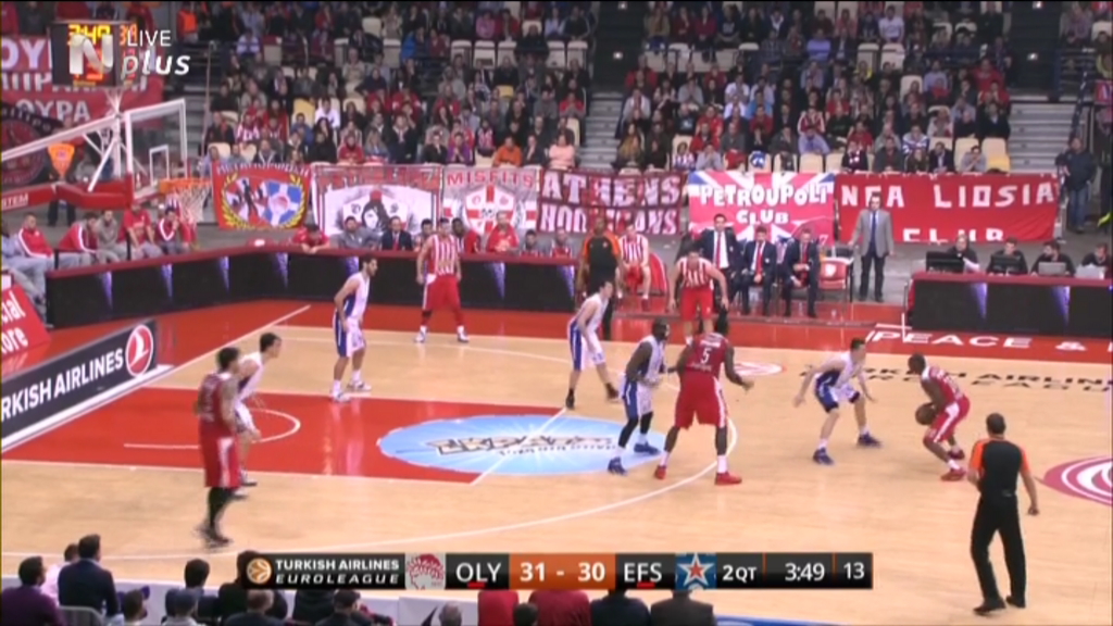 Ολυμπιακός – Αναντολού Εφές 35-35 (ΗΜ.)