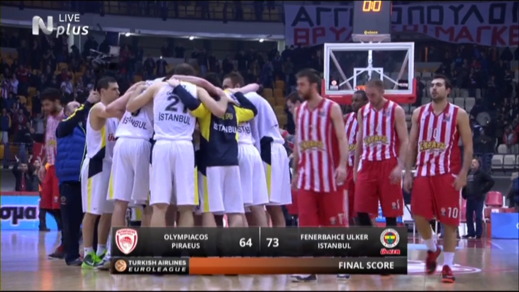 Ολυμπιακός – Φενέρ 64-73 (Τελικό)