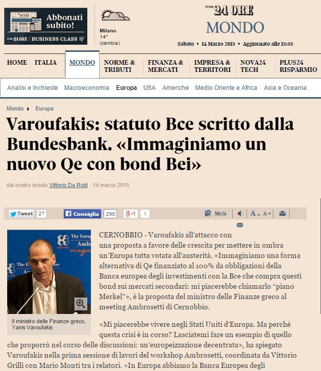 “Ψήφος εμπιστοσύνης” στην Ελλάδα από το φόρουμ του Κόμο