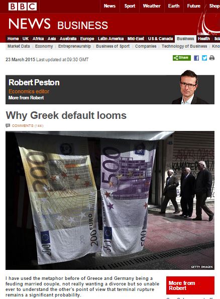 BBC: Γιατί η ελληνική χρεοκοπία πλησιάζει απειλητικά