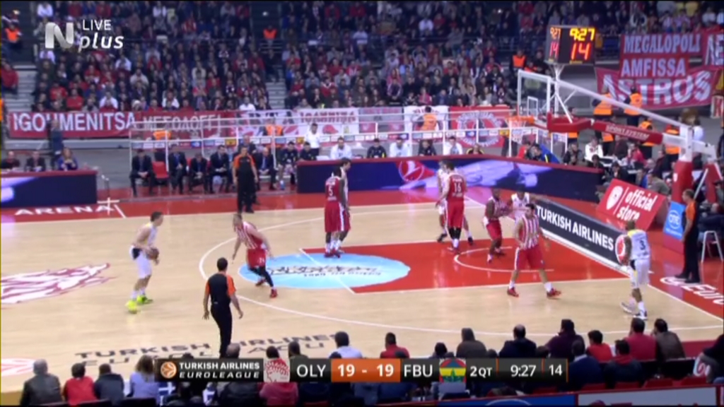 Ολυμπιακός – Φενέρ 35-39 (ΗΜ.)