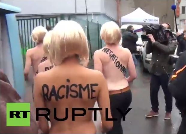 Οι Femen κατά της Μαρί Λεπέν – ΒΙΝΤΕΟ