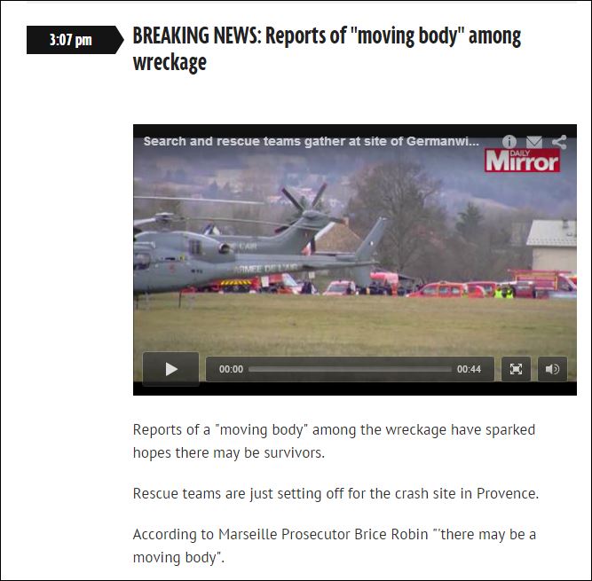 Mirror: Ελπίδες για επιζώντες στο μοιραίο Airbus