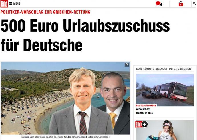 «’Ηλιος εναντίον της ελληνικής χρεοκοπίας»