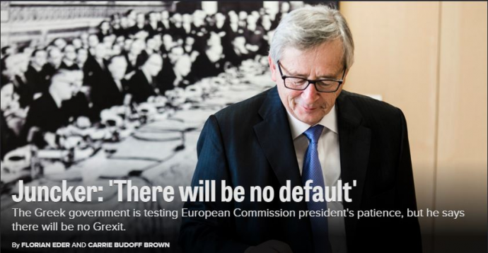 Γιούνκερ: Δεν θα υπάρξει χρεοκοπία ή Grexit