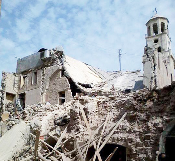 Άλλο ένα παγκόσμιο έγκλημα της ISIS. Κατέστρεψαν την εκκλησία των Αγίων Σαράντα στο Χαλέπι