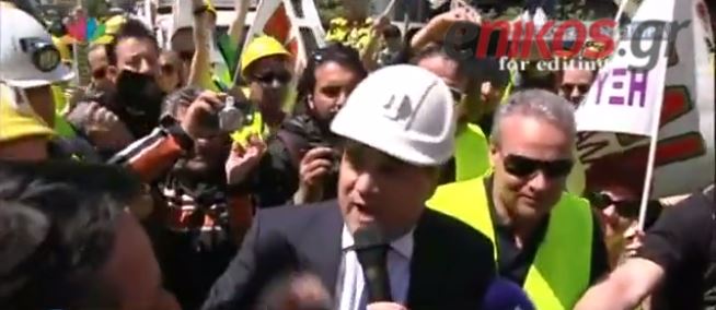 Φόρεσε το κράνος του μεταλλωρύχου ο Γεωργιάδης- ΒΙΝΤΕΟ- ΦΩΤΟ