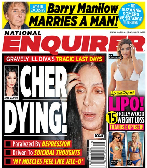 National Enquirer: Η Cher αργοπεθαίνει
