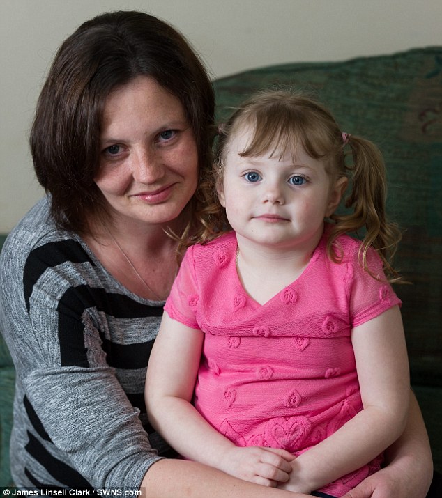 Worry: Kelly Knight says doctors are unable to treat Jessica until she is six years old