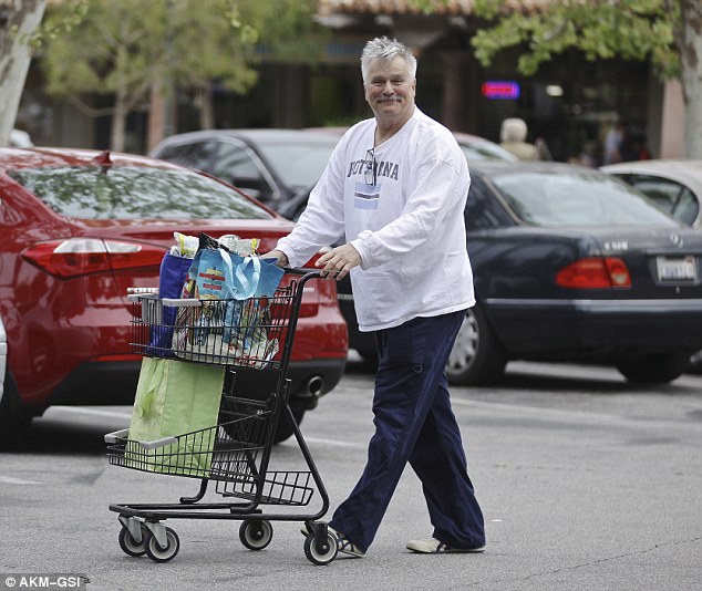 Cashing out: Richard Dean Anderson, 65, spotted grocery shopping in Malibu, California on Wednesday