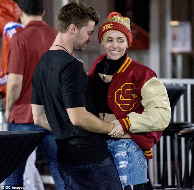 It's over: Miley is now single after ending her romance with Patrick Schwarzenegger, whom she'd been dating since November