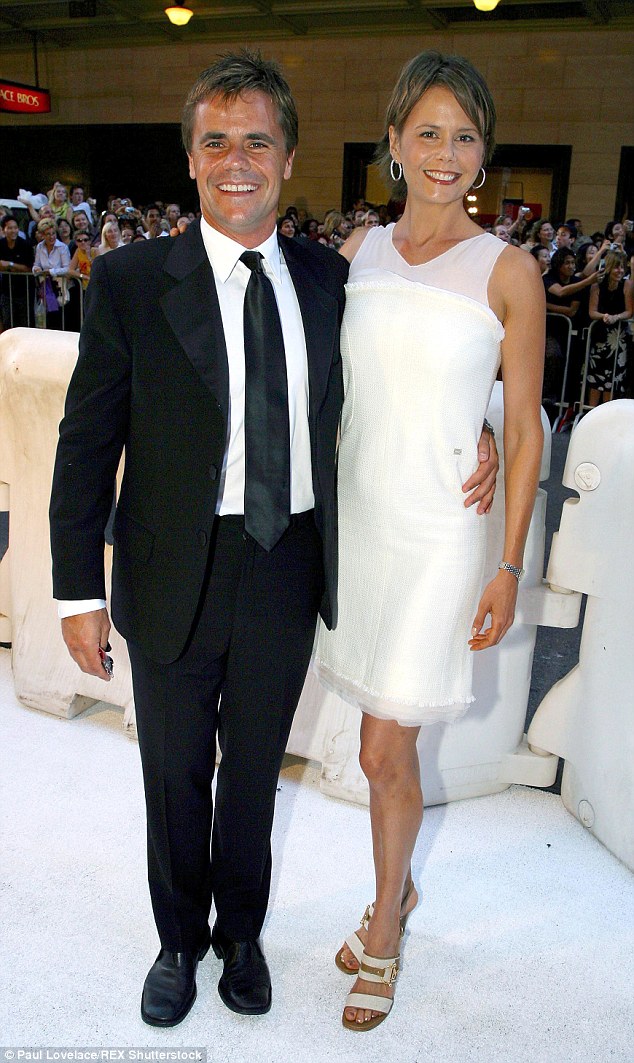 Sad news: Antonia Kidman's former husband Angus Hawley has died of a suspected heart attack aged 46 in New York. The pair are seen here in 2003