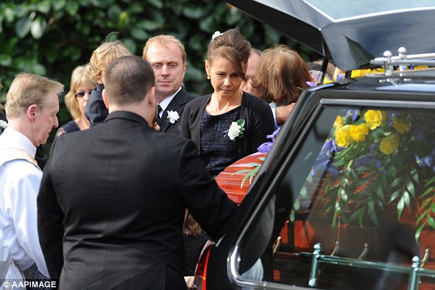 Support: Keith and Craig acted as pallbearers at the funeral, as did family friends Russell Crowe and Channel Nine newsreader Peter Overton