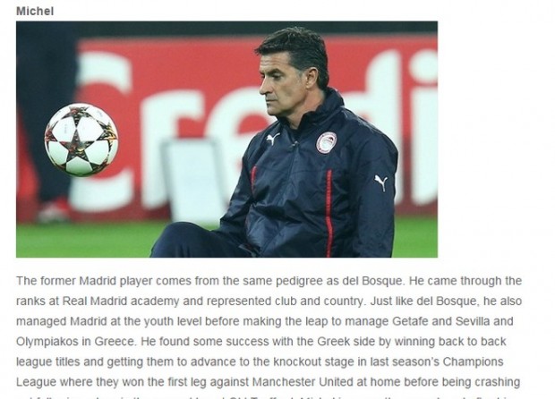 Ο Μίτσελ υποψήφιος για την Ισπανία