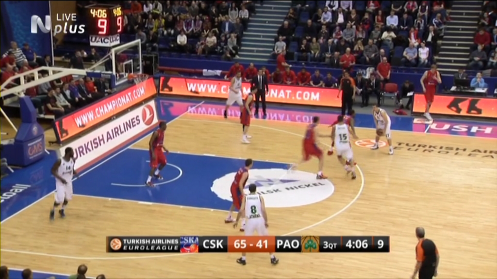 ΤΣΣΚΑ Μόσχας – Παναθηναϊκός 77-42 (30′)