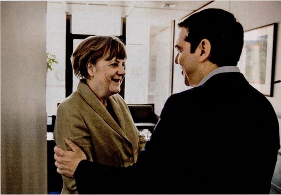 Η ζεστή χειραψία Τσίπρα- Μέρκελ υπό τους ήχους του «Angie»- BINTEO