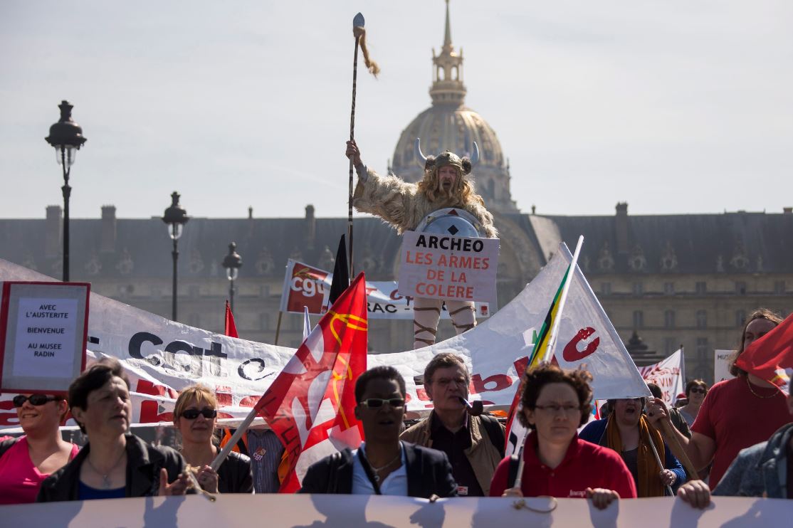 Διαδήλωση κατά της λιτότητας στη Γαλλία – ΦΩΤΟ