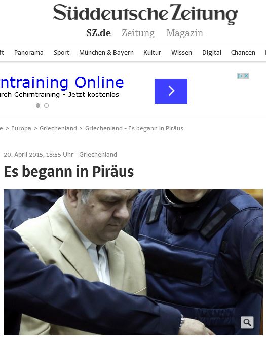 Süddeutsche: “Ιστορική τομή” η δίκη της Χρυσής Αυγής