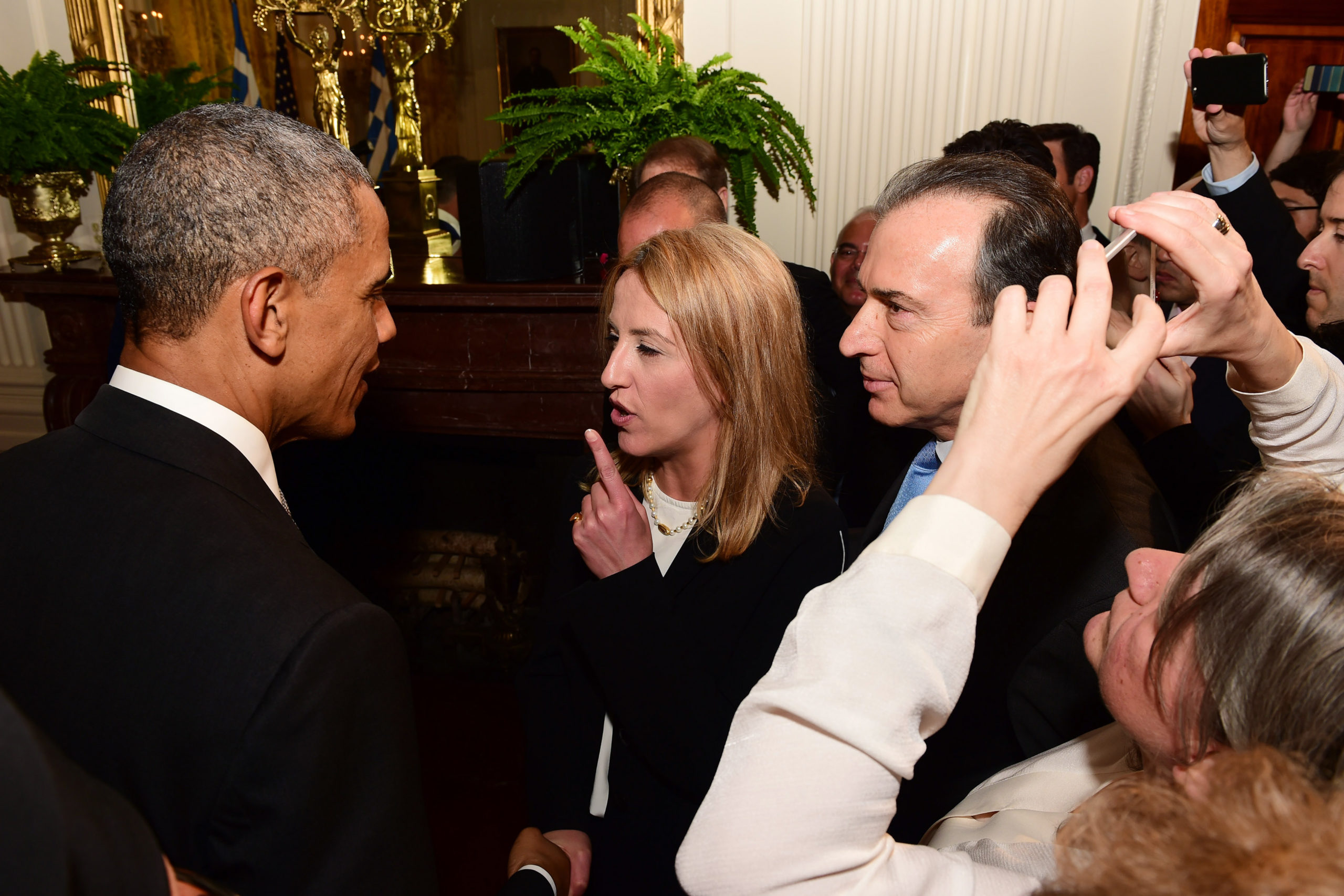 Το τετ α τετ της Δούρου με τον Ομπάμα – ΦΩΤΟ