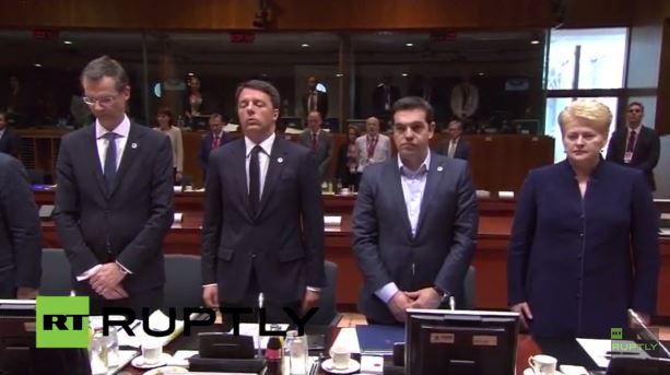 Ενός λεπτού σιγή στη Σύνοδο Κορυφής – ΦΩΤΟ