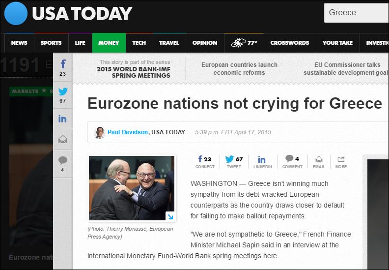 Σαπέν: Δεν τρέφουμε συμπάθεια για την Ελλάδα