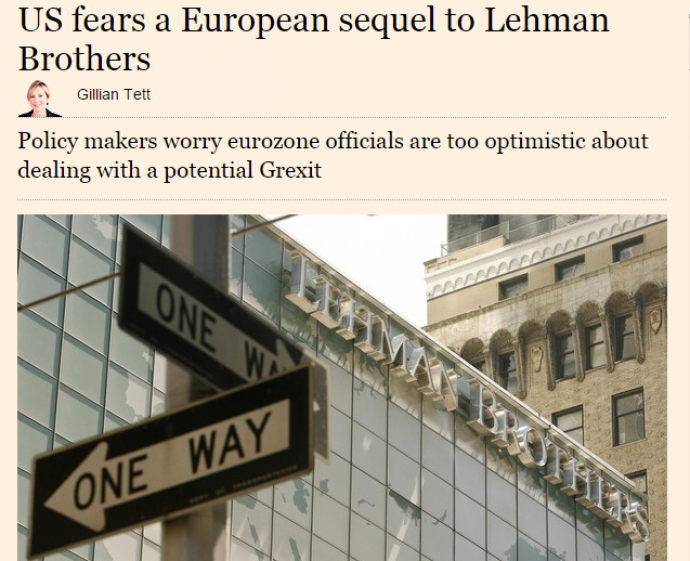 FT: Γιατί το Grexit τρομάζει τους Αμερικανούς