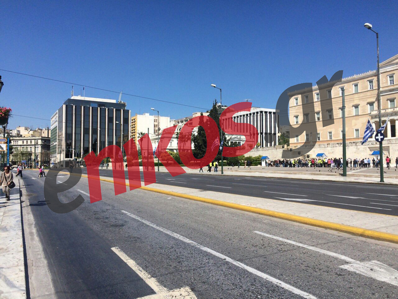 Διακοπή κυκλοφορίας γύρω από το Σύνταγμα – ΦΩΤΟ – ΤΩΡΑ