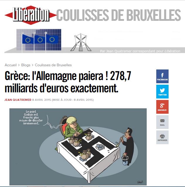 Σκίτσο της Liberation δείχνει τον Τσίπρα να ζωγραφίζει τη σβάστικα – ΦΩΤΟ