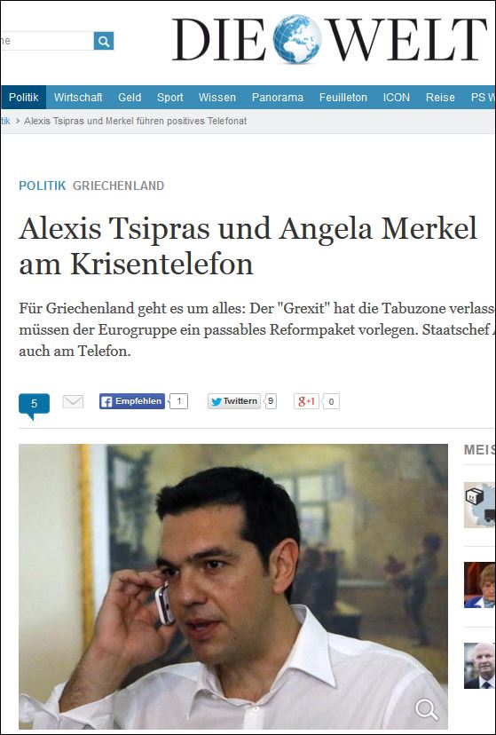 Welt: “Περισσότερο από δραματική” η κατάσταση στην Ελλάδα