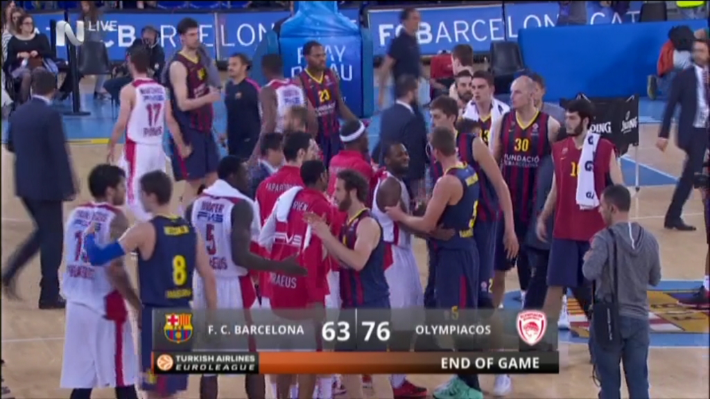Μπαρτσελόνα – Ολυμπιακός 63-76 (Τελικό)