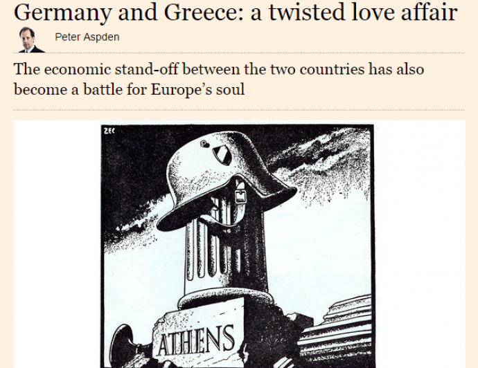 FT: Γερμανία – Ελλάδα: Μία διαταραγμένη σχέση αγάπης