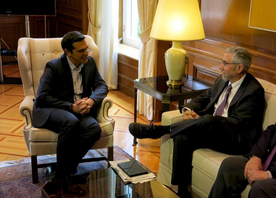 Tweet του Αλέξη Τσίπρα για το τετ α τετ με τον Πολ Κρούγκμαν
